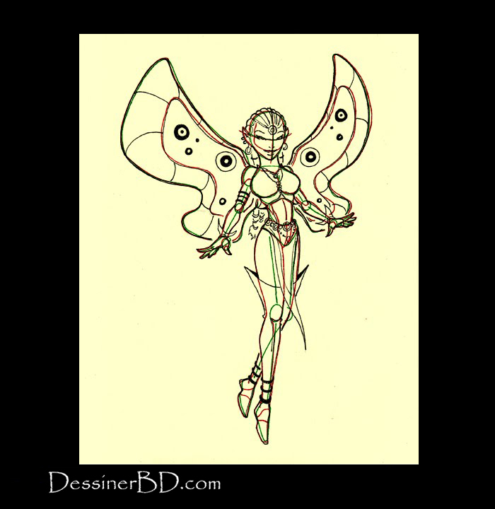 comment dessiner fée détails