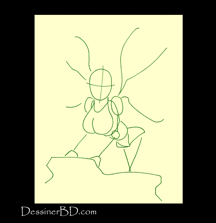 comment dessiner formes fée des forêts