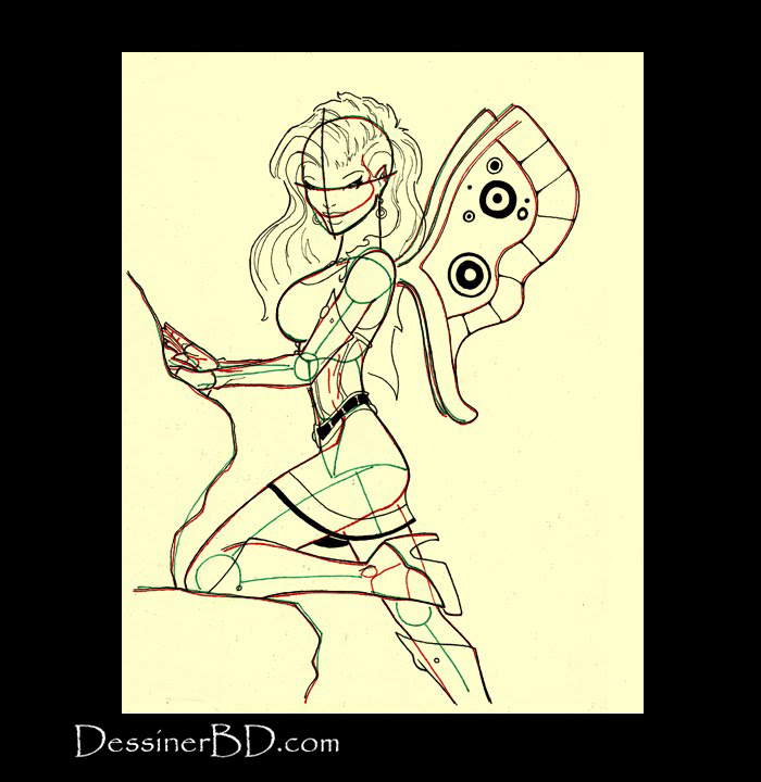 comment dessiner détails fée des vents