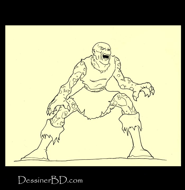 comment encrer dessin goule a