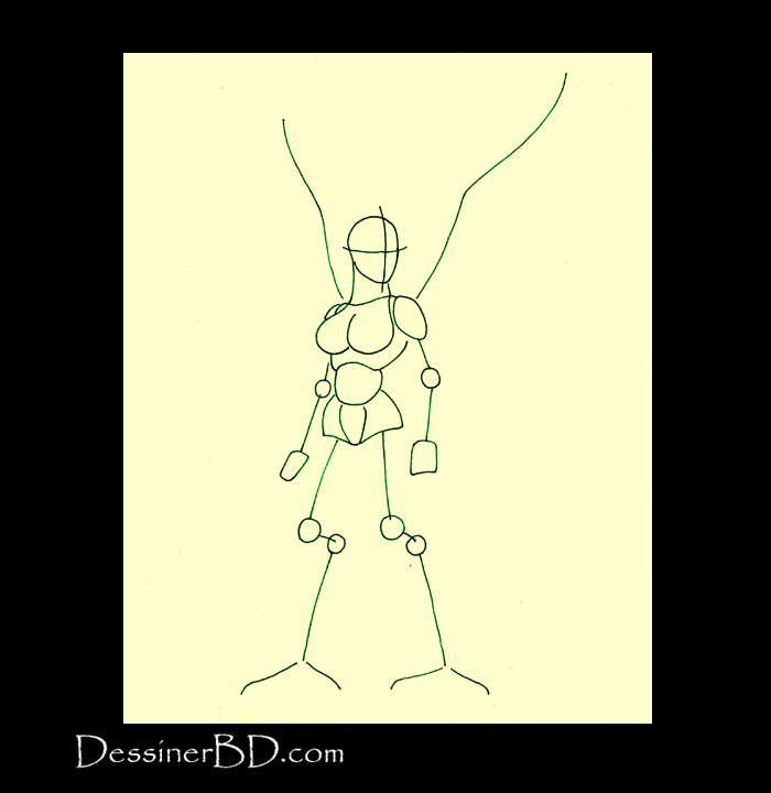 comment dessiner pantin harpie