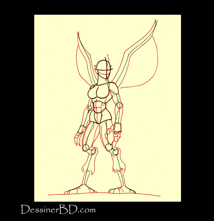 comment dessiner muscles anatomie harpie