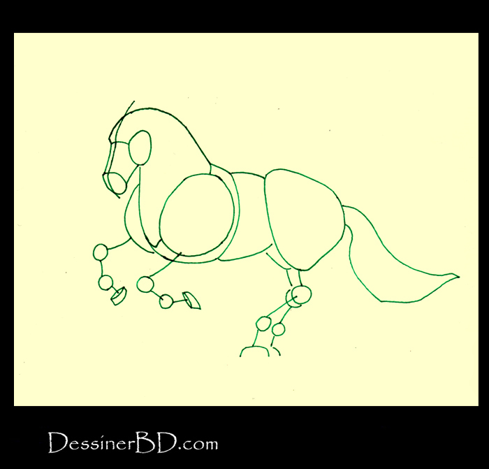 comment dessiner formes licorne