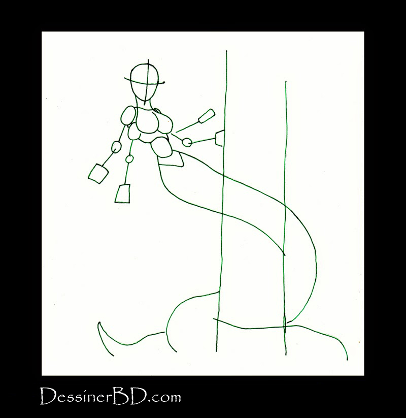 apprendre à dessiner formes naga