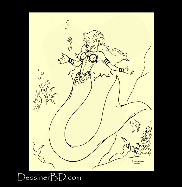 comment encrer sirène et hippocampe