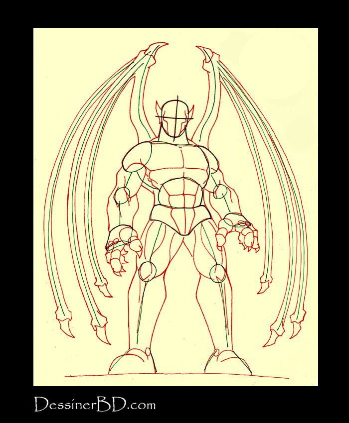 dessiner anatomie vampire chauve-souris